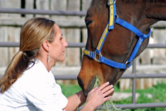 woman with horse